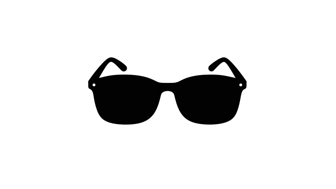 Sleek Sunglasses Silhouette Icon