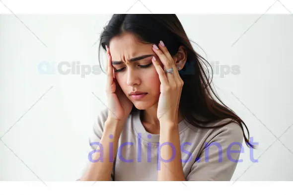 Woman Experiencing Headache or Stress