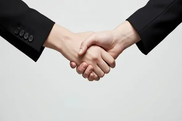 Expert-level Handshake Close-up