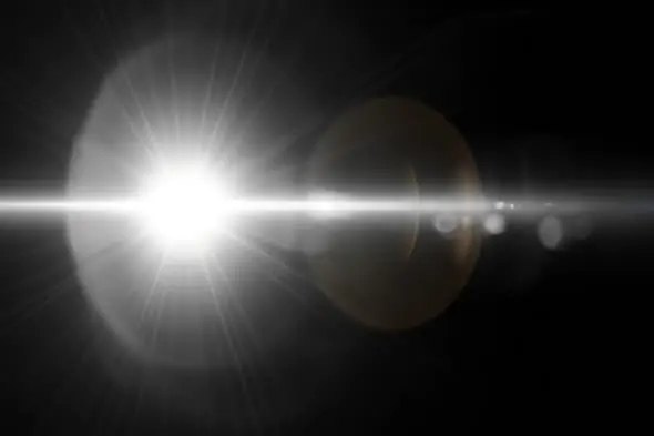 Intense Lens Flare Burst