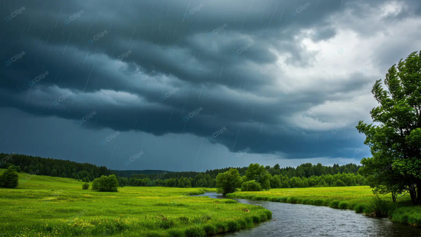 Stormy River Meadow