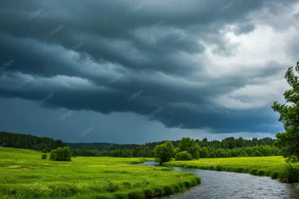 Stormy River Meadow