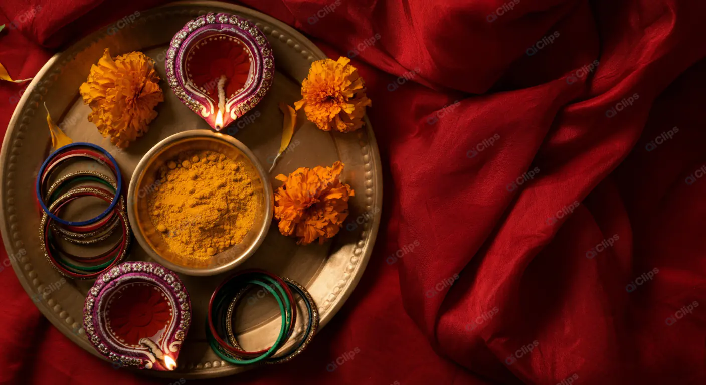 Festive Indian Celebration Arrangement