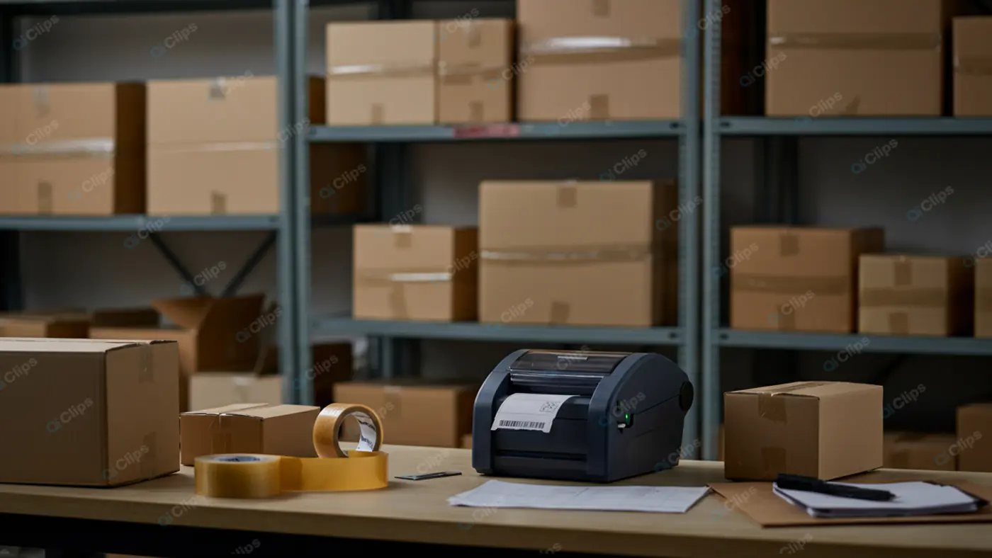 E-commerce Shipping Label Station