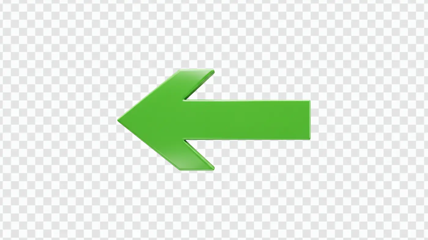 Bright Green Left Arrow Icon PNG Clipart
