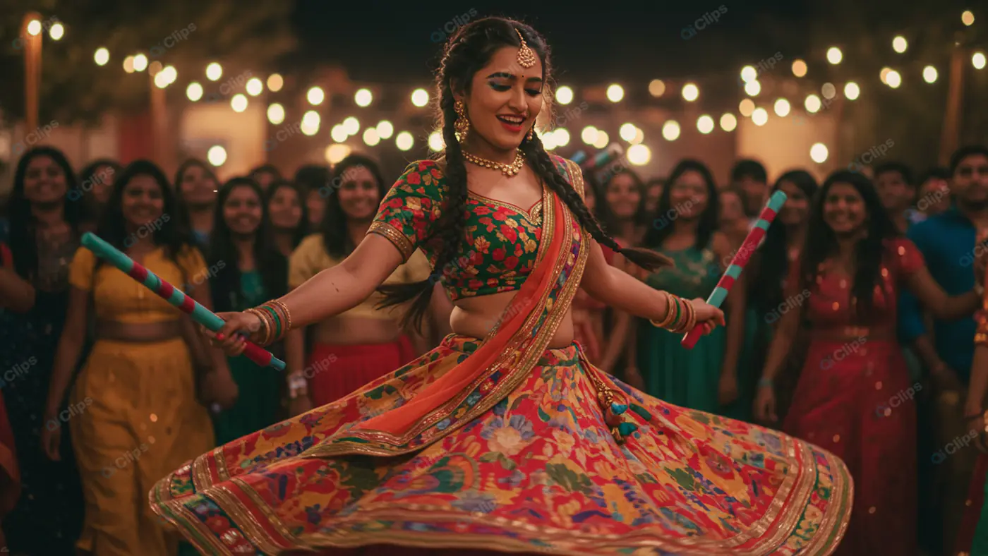 Radiant Dandiya Dancer