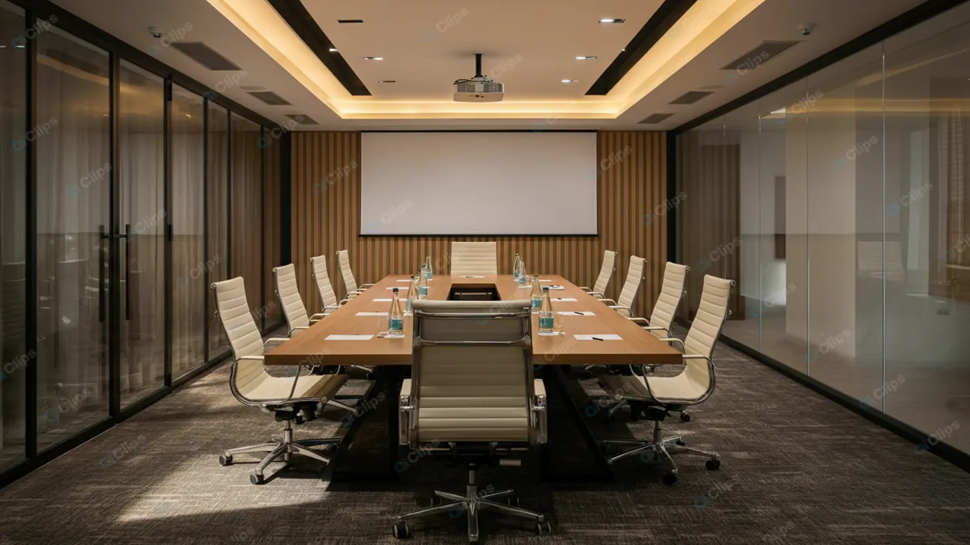 Contemporary Corporate Boardroom