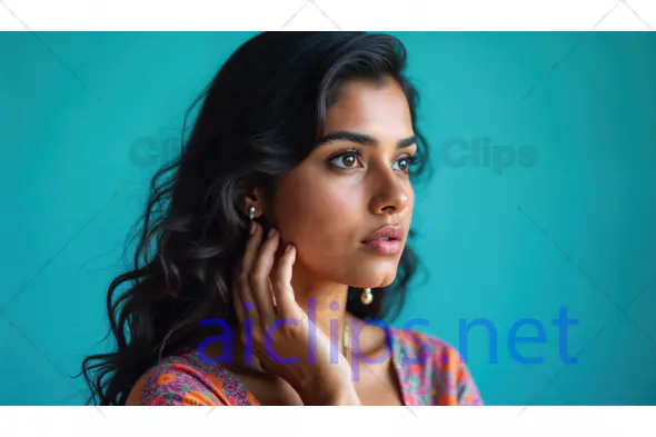 Thoughtful Woman Portrait
