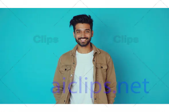 Smiling Man with Casual Style