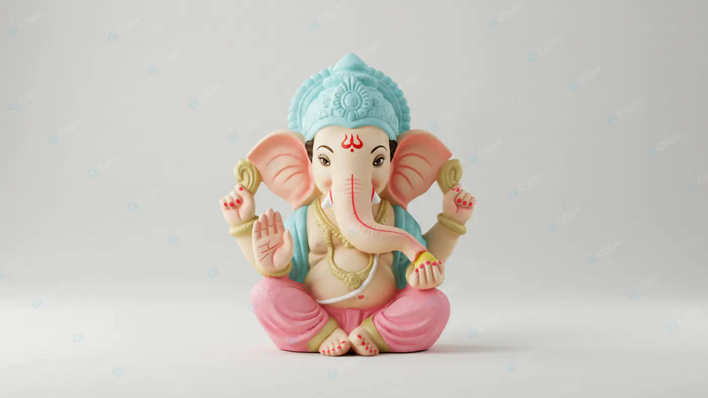 Pastel Ganesha Figurine