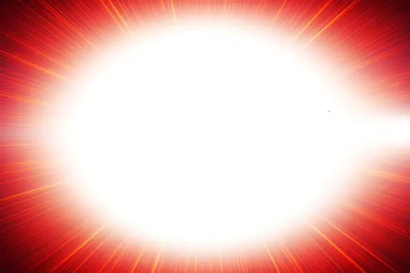 Radiant Red Sunburst Backdrop