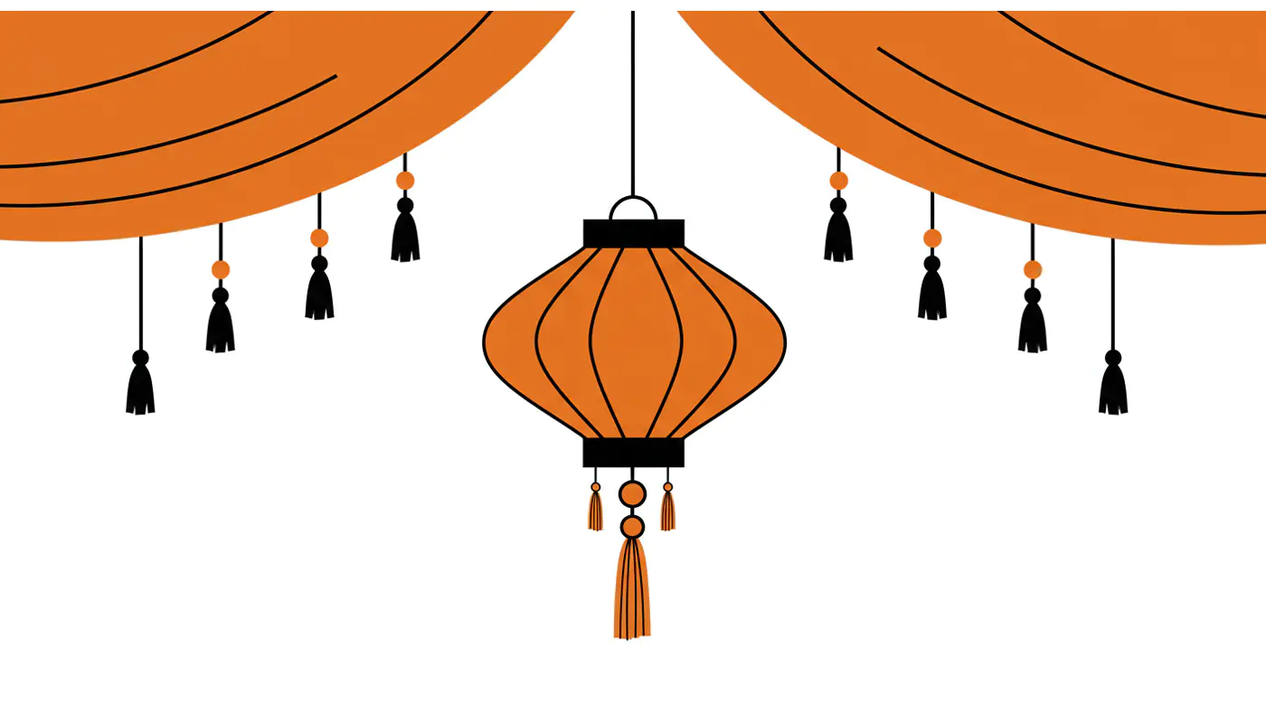 Festive Oriental Lantern Design