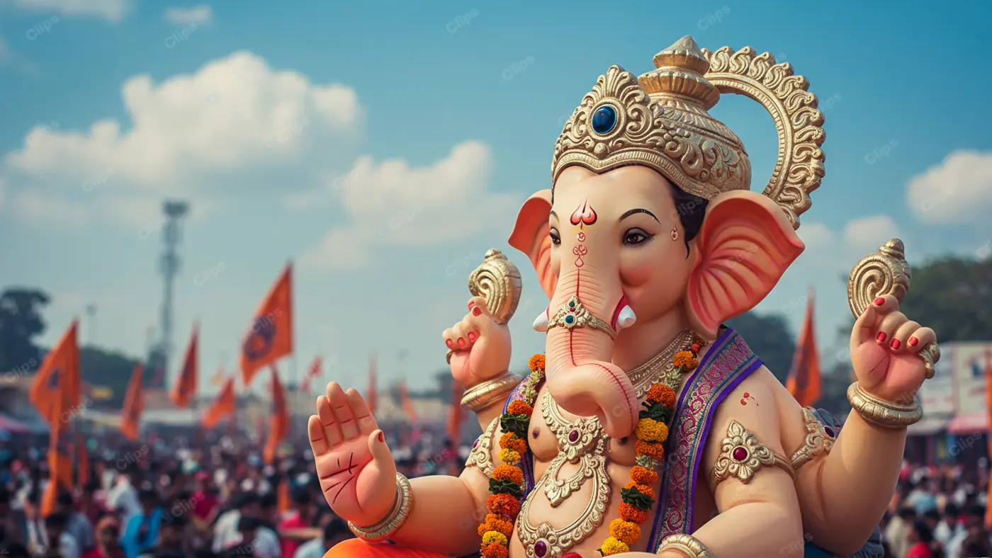 Ganesha's Grand Festival Procession