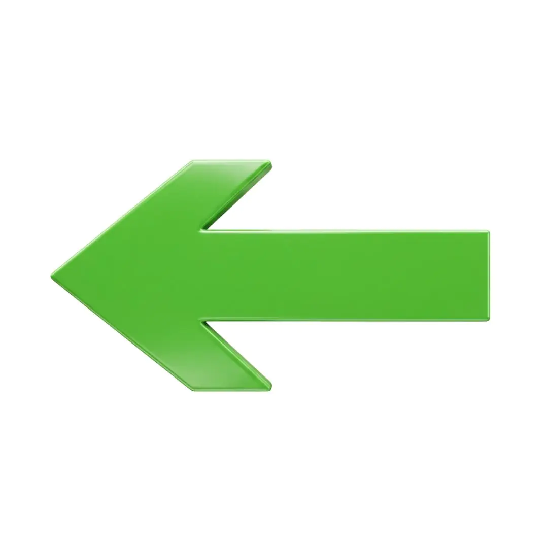 Bright Green Left Arrow Icon PNG Clipart