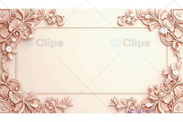 Elegant Floral Frame Background Design