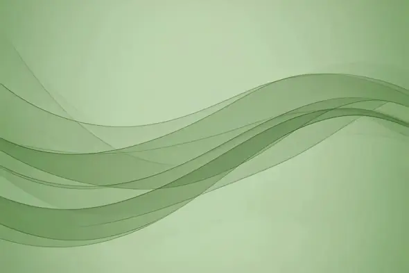 Soft green waves flowing across tranquil background