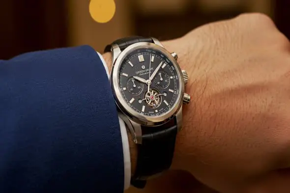 Luxury Wristwatch Close-Up on Indian Man's Hand – Business Style Visual