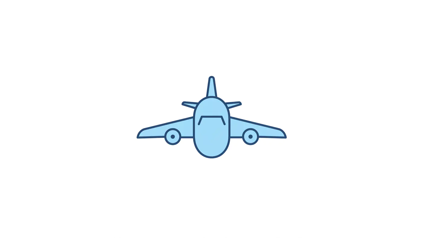 Minimalist Airplane Icon