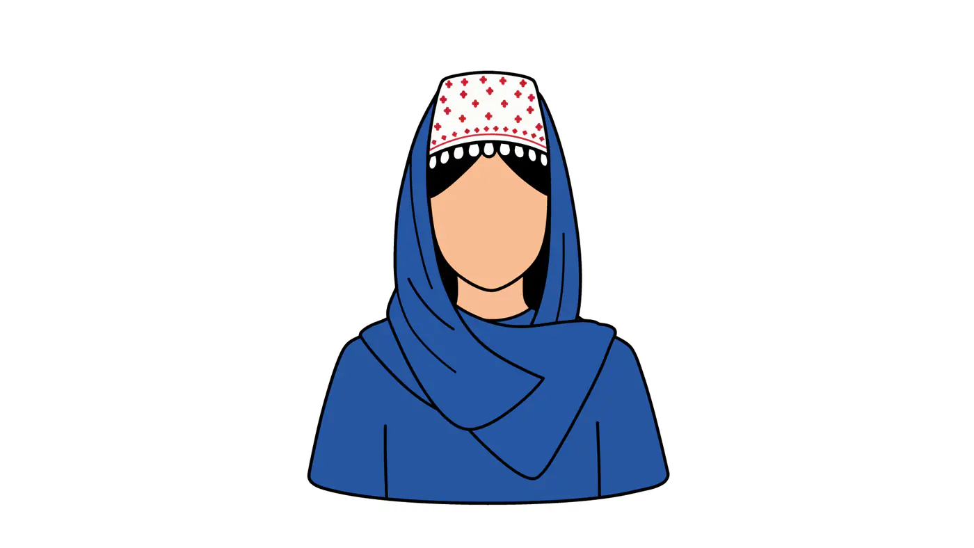 Traditional Middle Eastern Woman Vector
