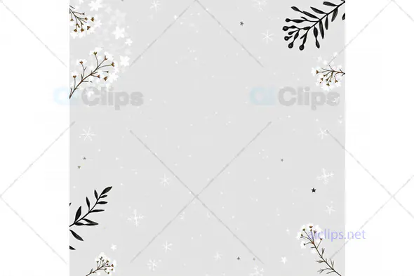 Elegant Floral Winter Background