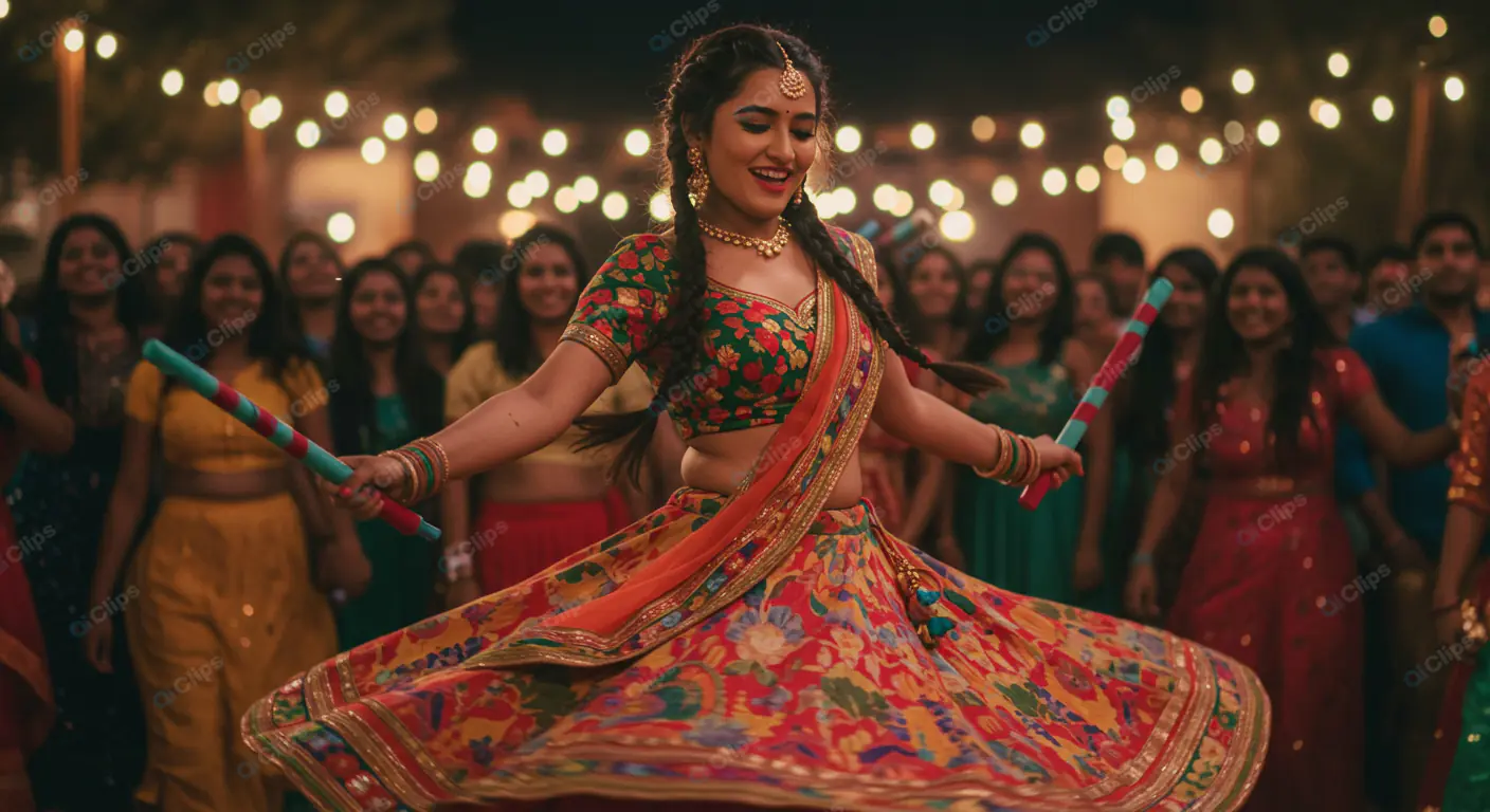 Radiant Dandiya Dancer