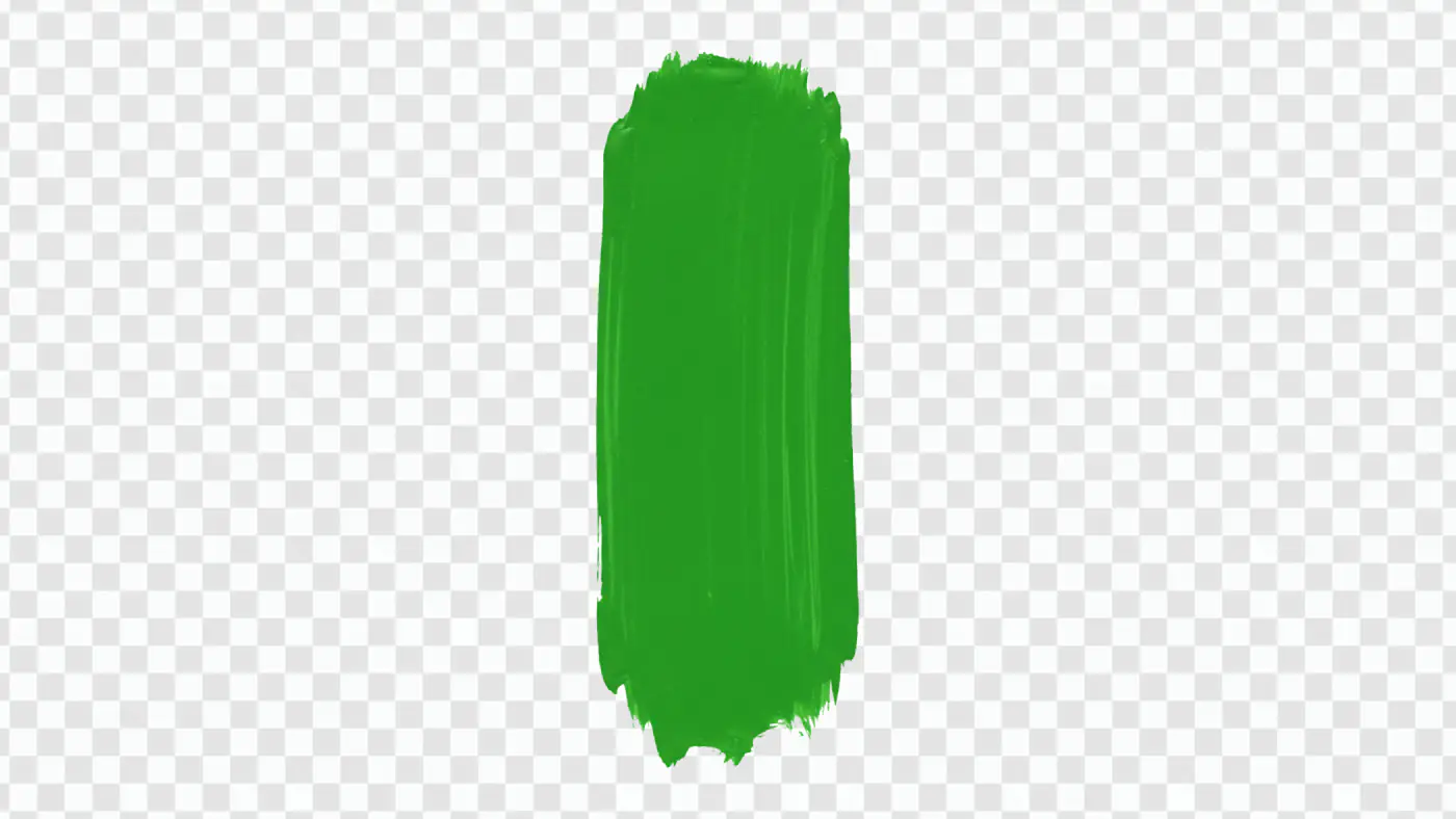 Bright Green Vertical Paint Stroke PNG Clipart
