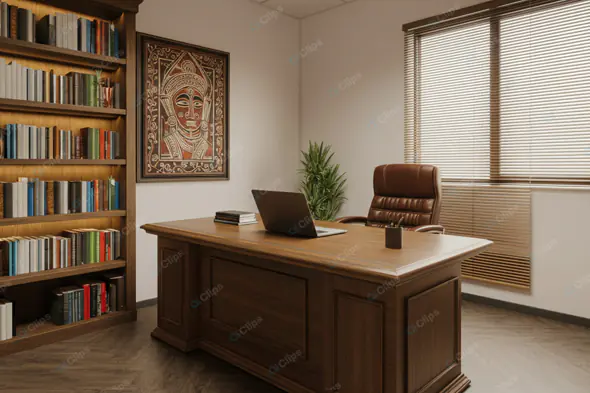 Sophisticated Scholar's Study