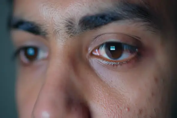 Macro Reflection in Human Eye