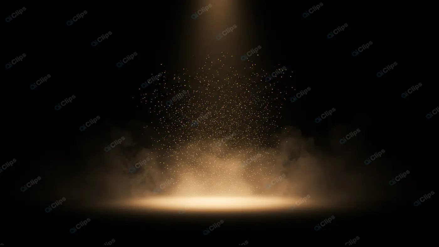 Ethereal Golden Spotlight Mist