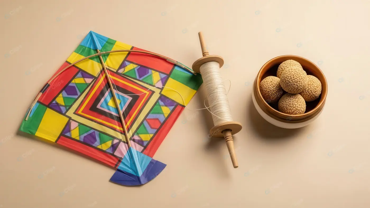 Traditional Kite Festival Arrangement