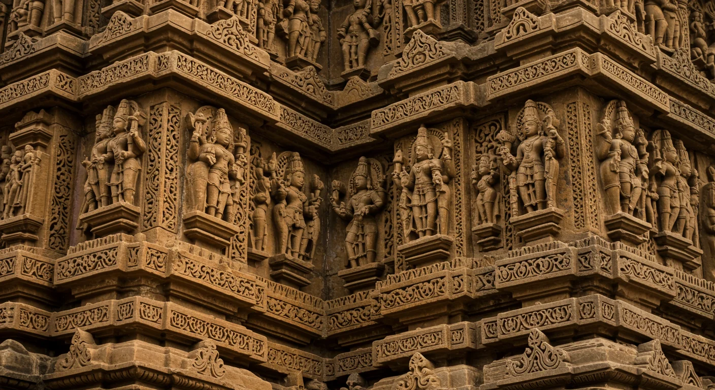 Intricate Indian Temple Wall Carvings | Heritage Architecture by AIClips
