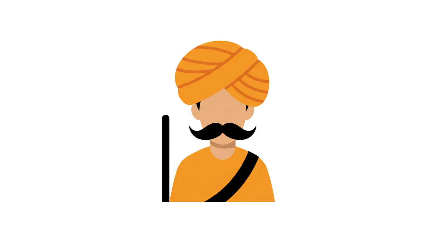 Sikh Man Icon Vector