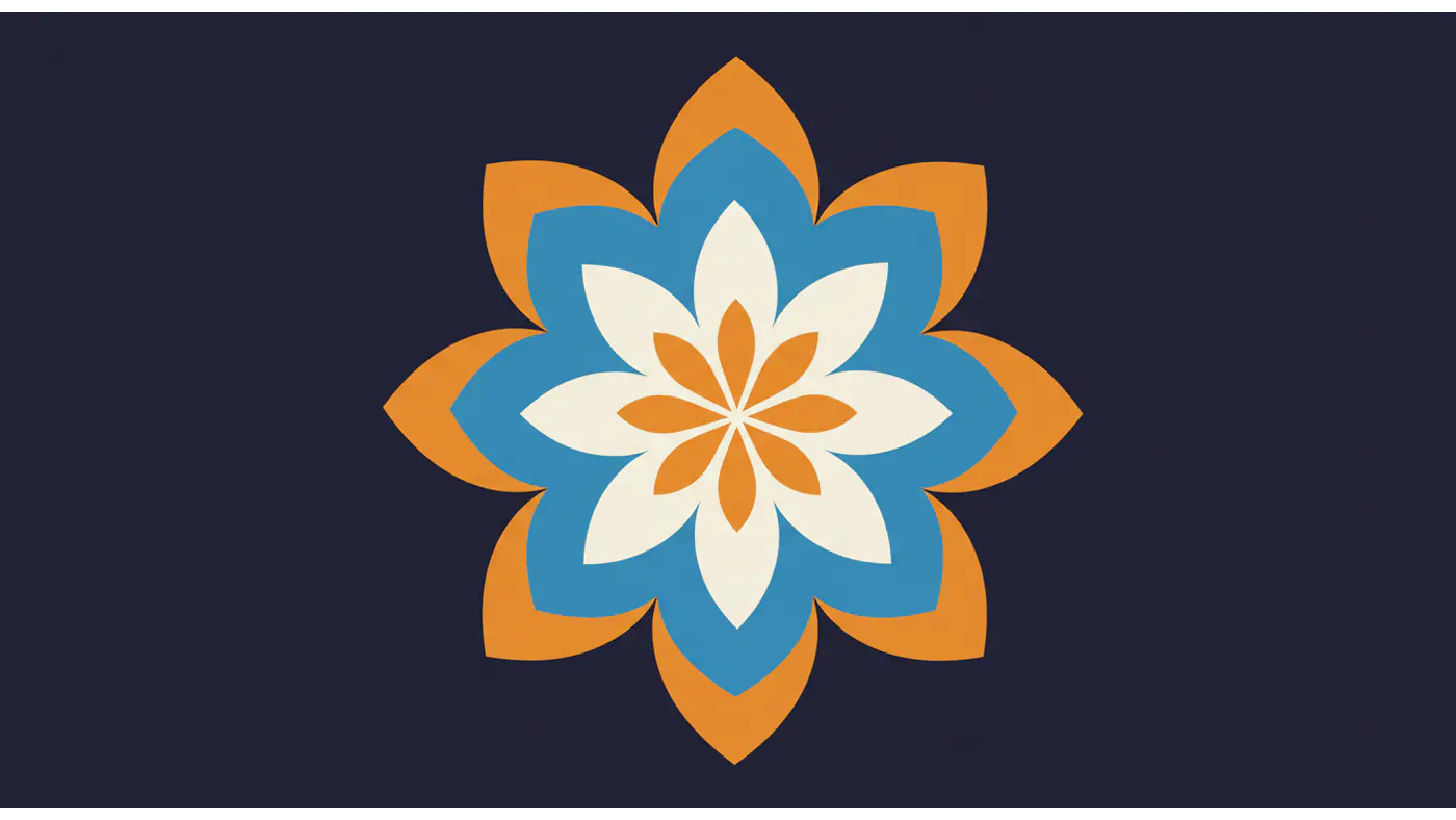 Layered Floral Mandala Vector