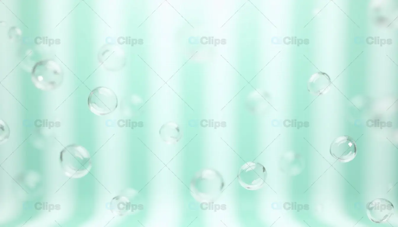 Floating Bubbles on Aqua Gradient – Minimalist Soothing Background