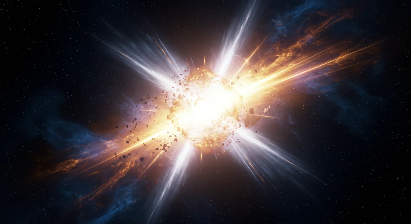 Supernova Explosion in Deep Space – Fiery Stellar Blast Scene