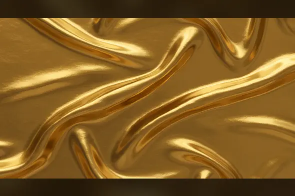 Smooth Gold Liquid Texture Background | Indian Luxe Fabric Effect