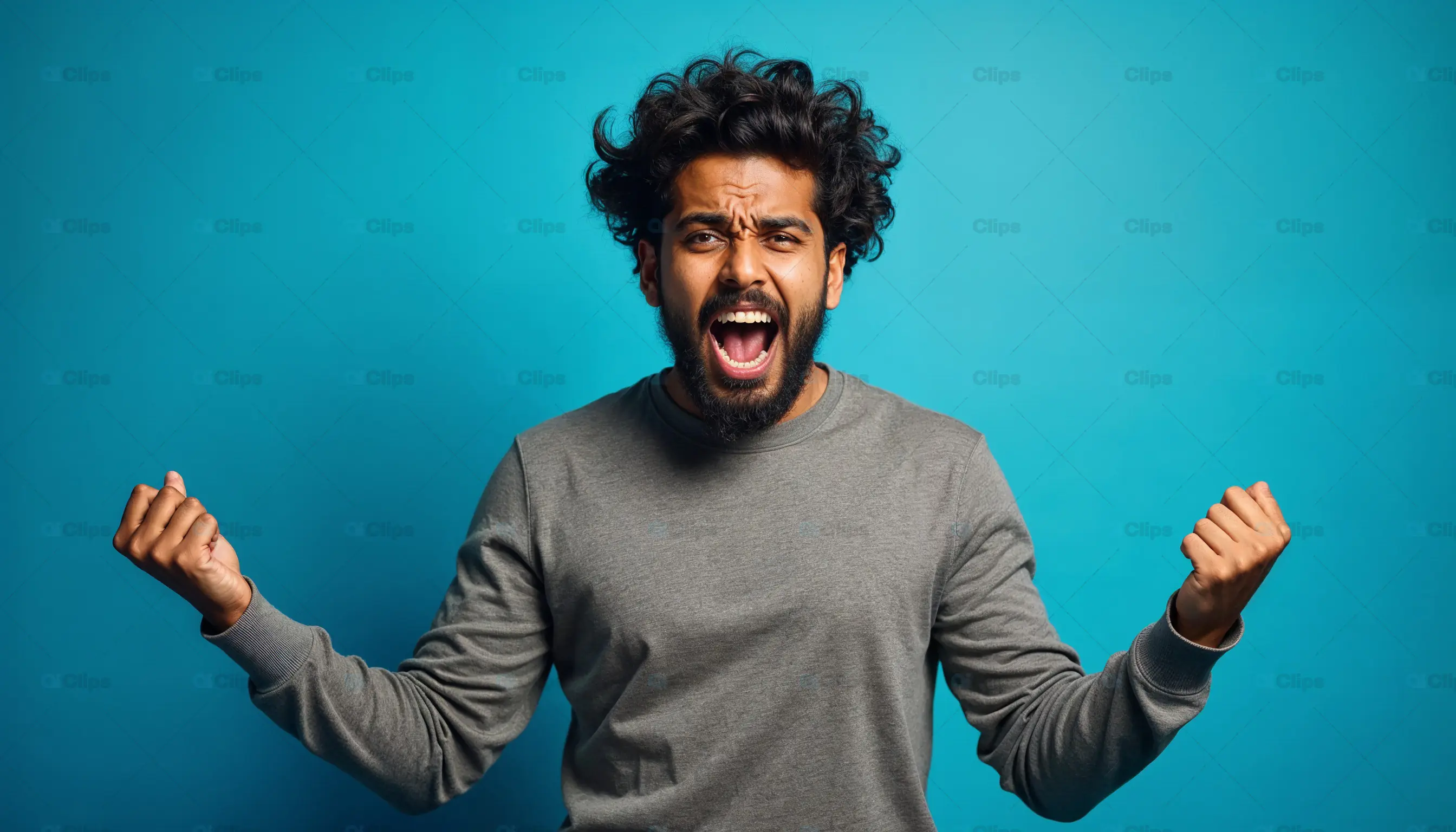 Excited Man Celebrating