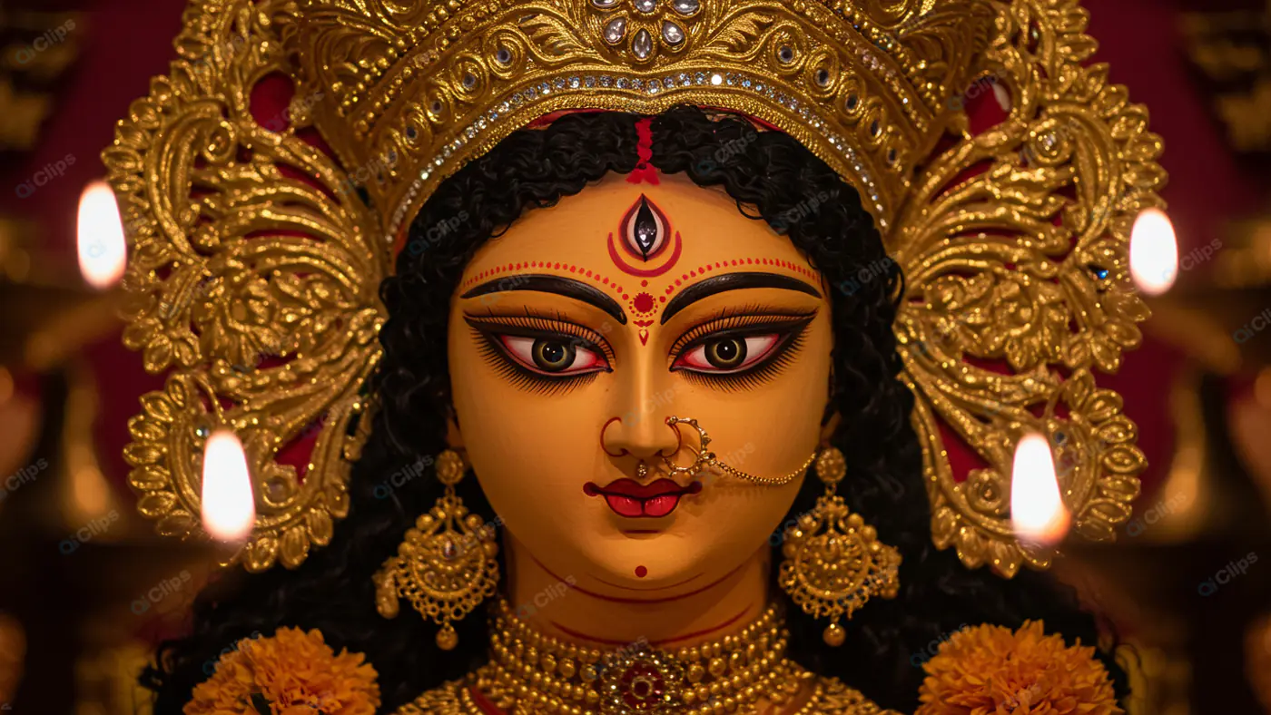 Durga Idol: Divine Radiance