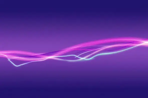 Neon Pink Energy Waves Flowing Abstract Background