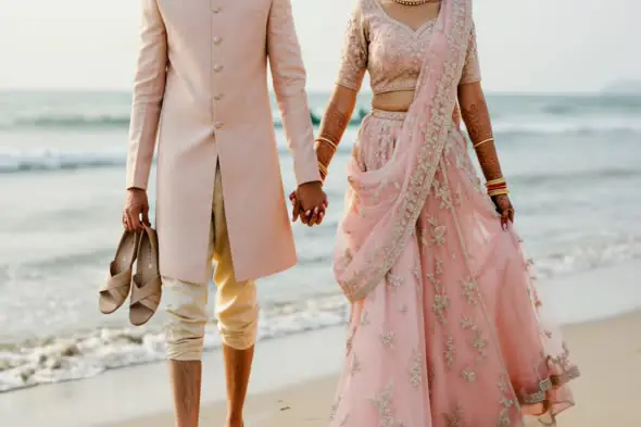 Beach Wedding Stroll