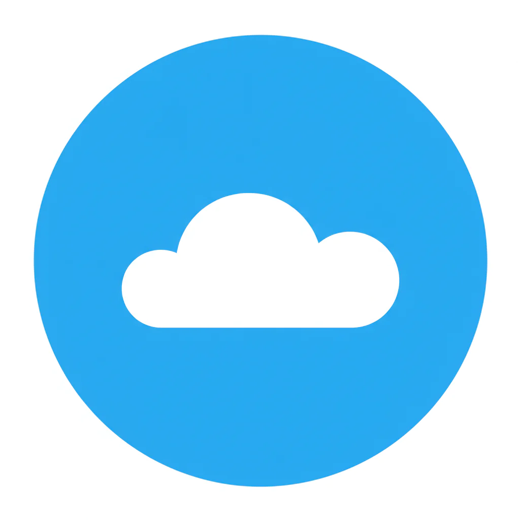 Circular Cloud Icon