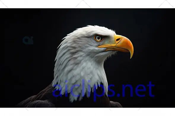 Bald Eagle Profile Portrait