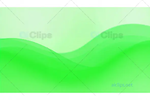 Green Abstract Wave Background