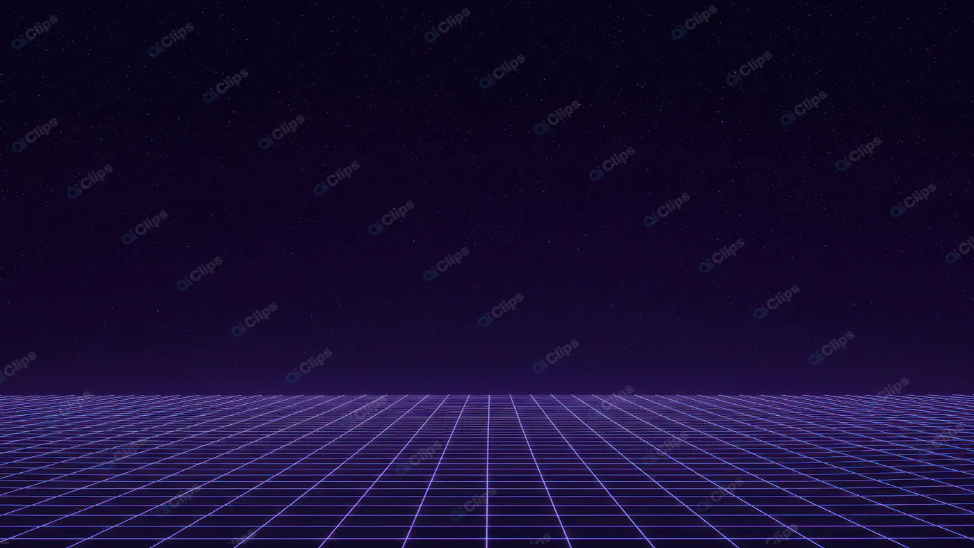 Retro Neon Grid Horizon