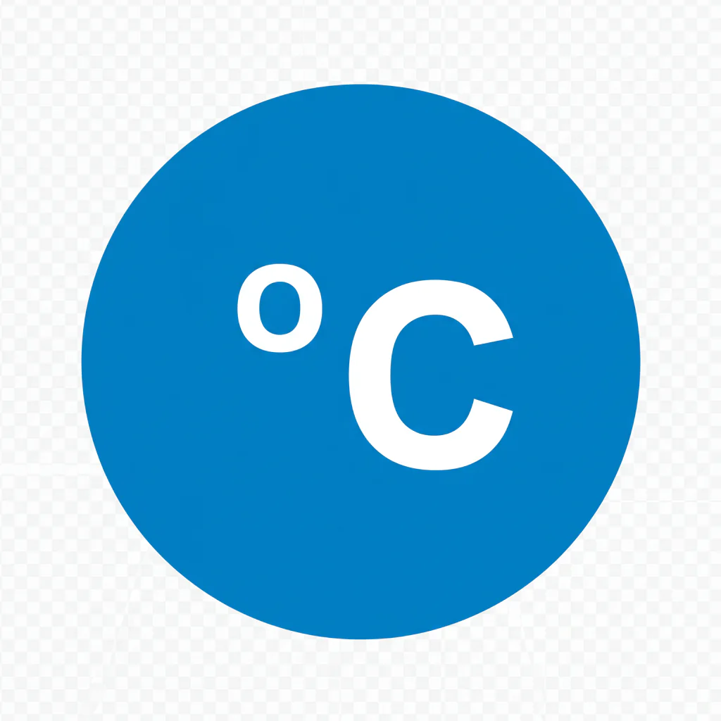 Celsius Symbol Circle Icon