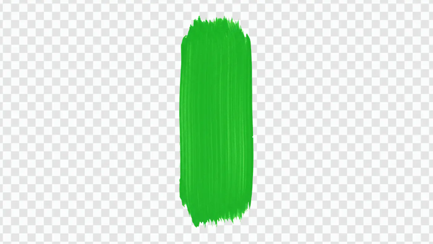 Vibrant Green Vertical Paint Stroke PNG Clipart