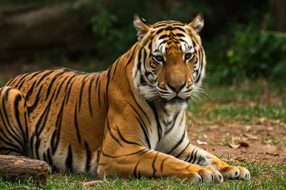 Majestic Bengal Tiger at Rest