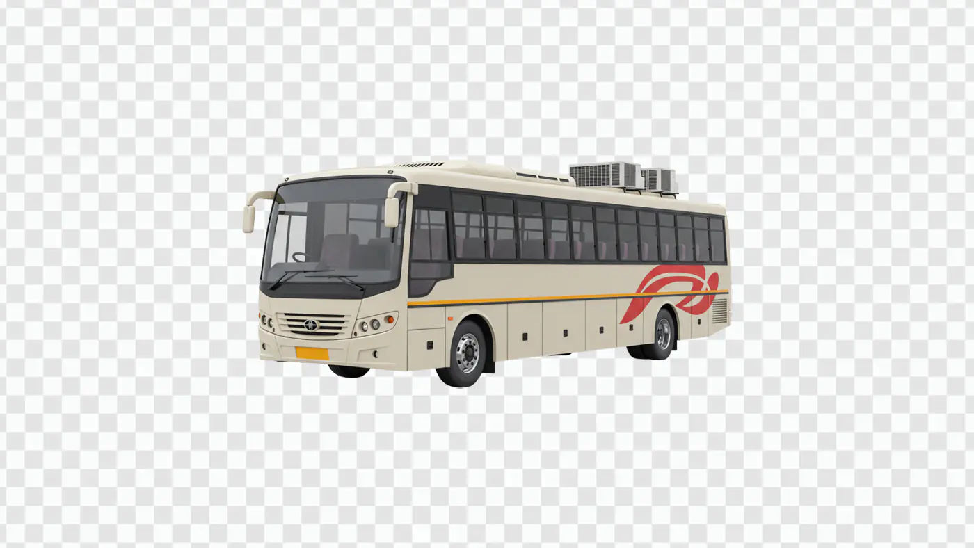 Luxury Tour Bus with Air Conditioning PNG Clipart