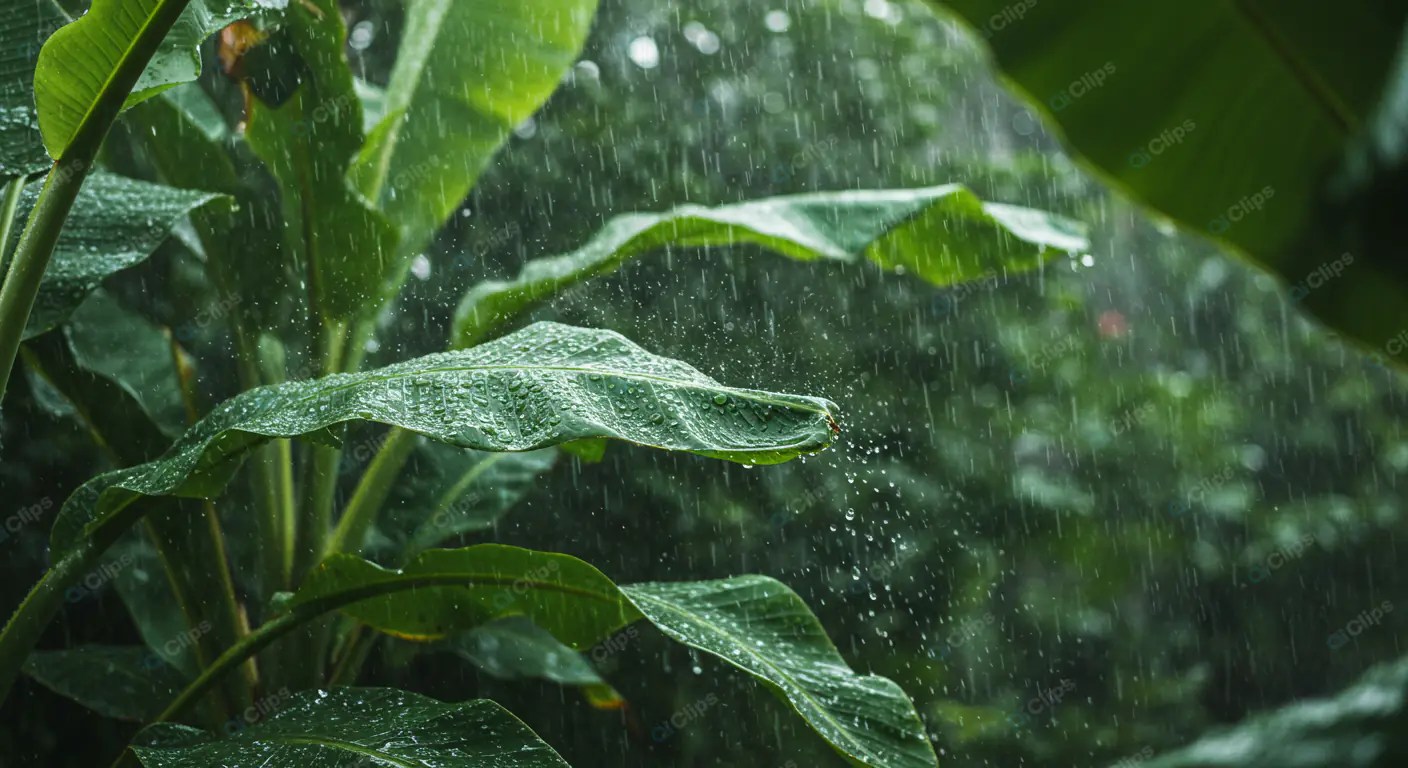 Tropical Foliage Rainstorm