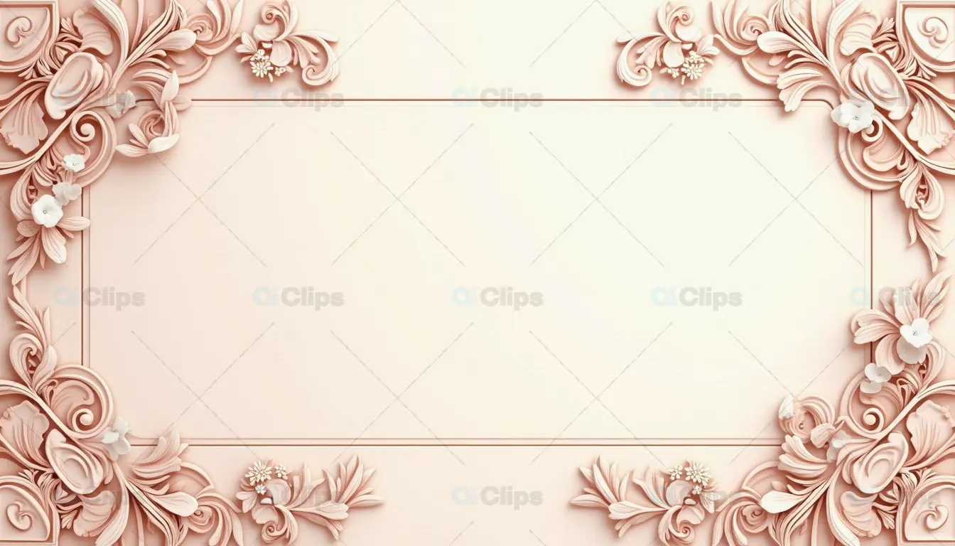 Elegant Floral Frame Background Design